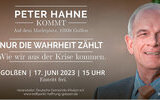 Peter Hahne kommt nach Golßen